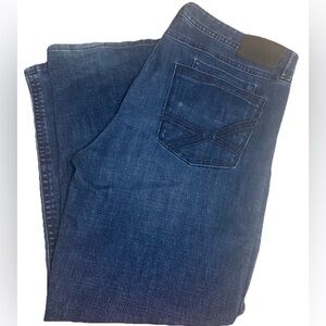 TK Axel Men's Slim Boot Cut Dark Blue Denim Jeans Size 38x30